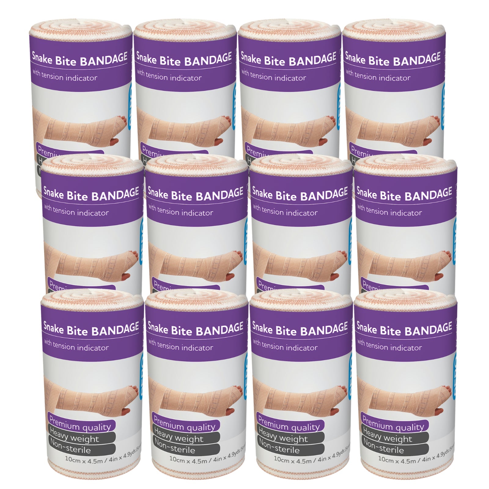 Snake Bite Indicator Bandage 10cm x 4.5M - 240 Bandages