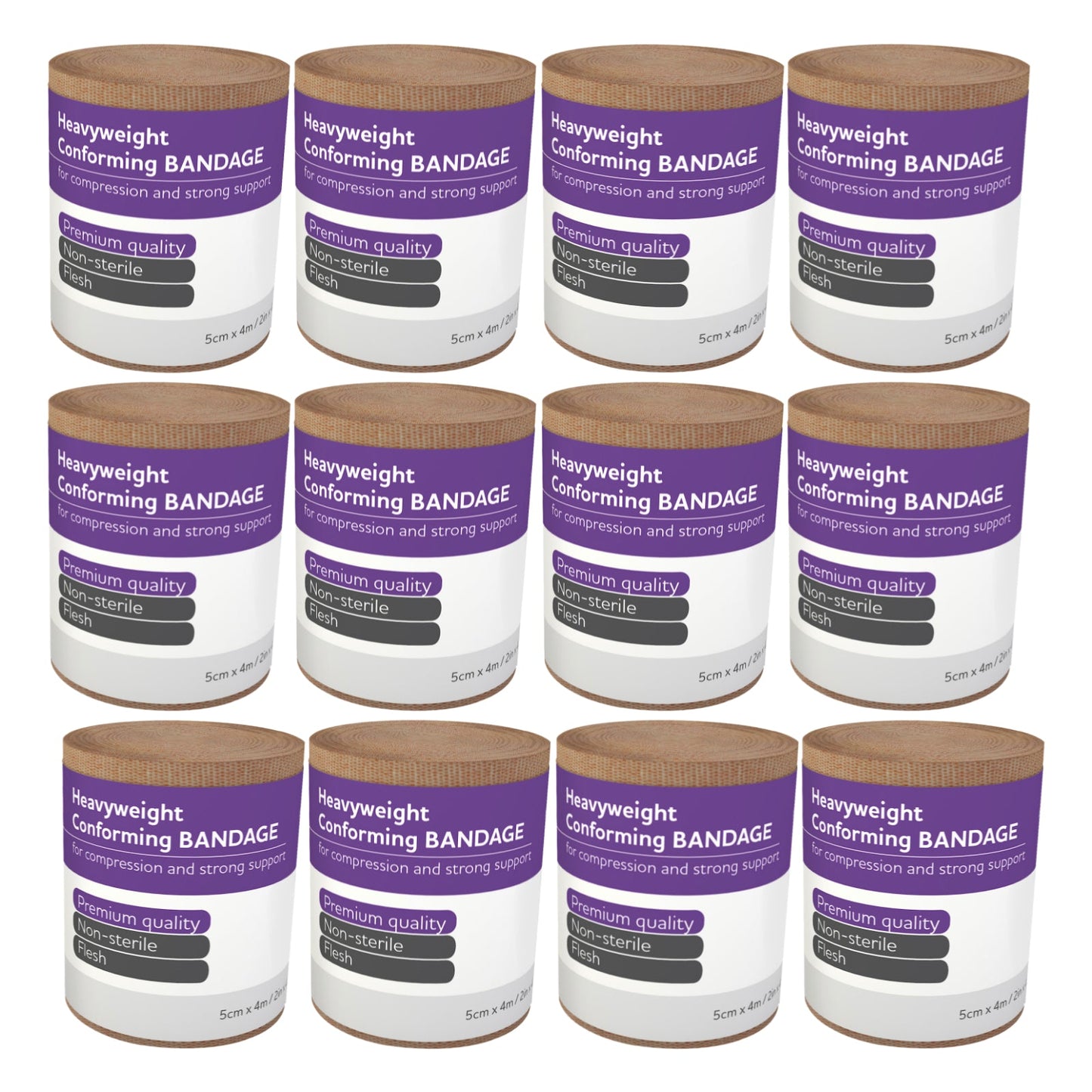 Heavyweight Conforming Bandage 5cm x 4M Wrap/12
