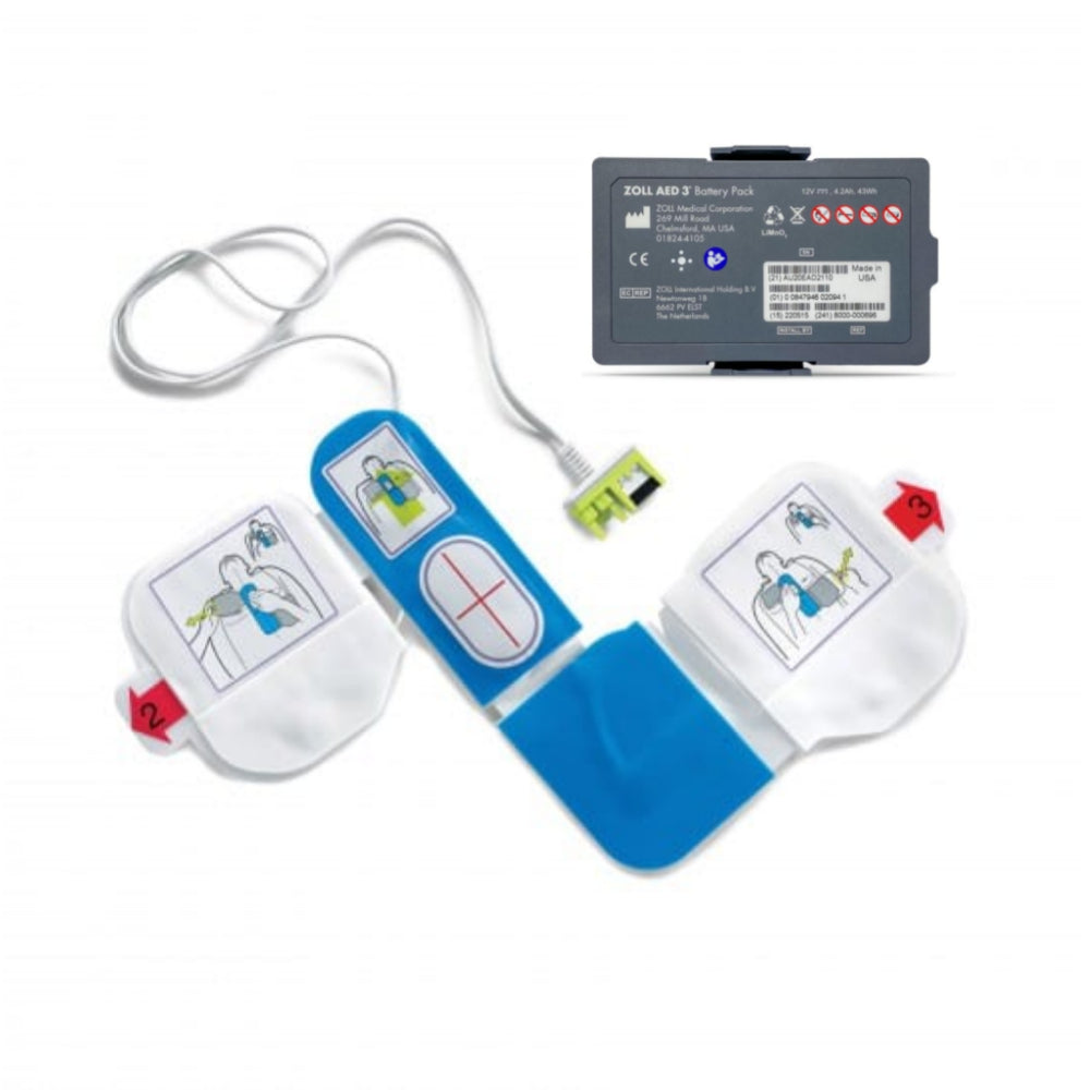 ZOLL AED 3 Pad and Battery Bundle