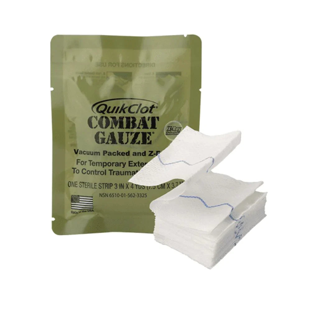 QUIKCLOT Haemostatic Combat Gauze 7.5cm x 3.65M