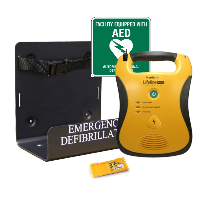 Defibtech Lifeline Fully-Automatic Defibrillator – Basic Bundle