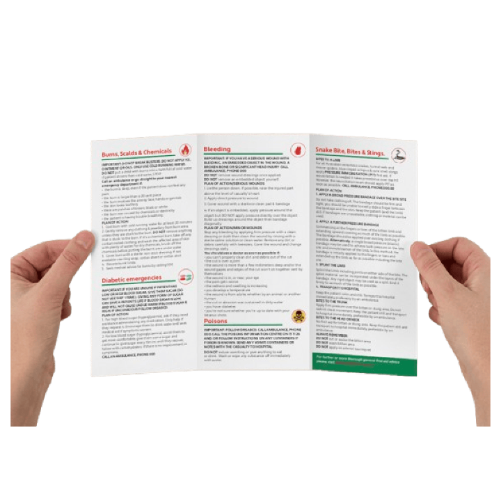 First Aid Leaflet 10/Pk - Green