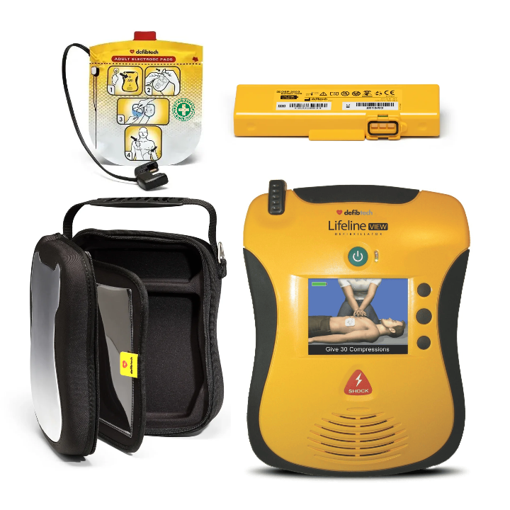 Defibtech Lifeline VIEW AED Defibrillator - Semi Automatic Package