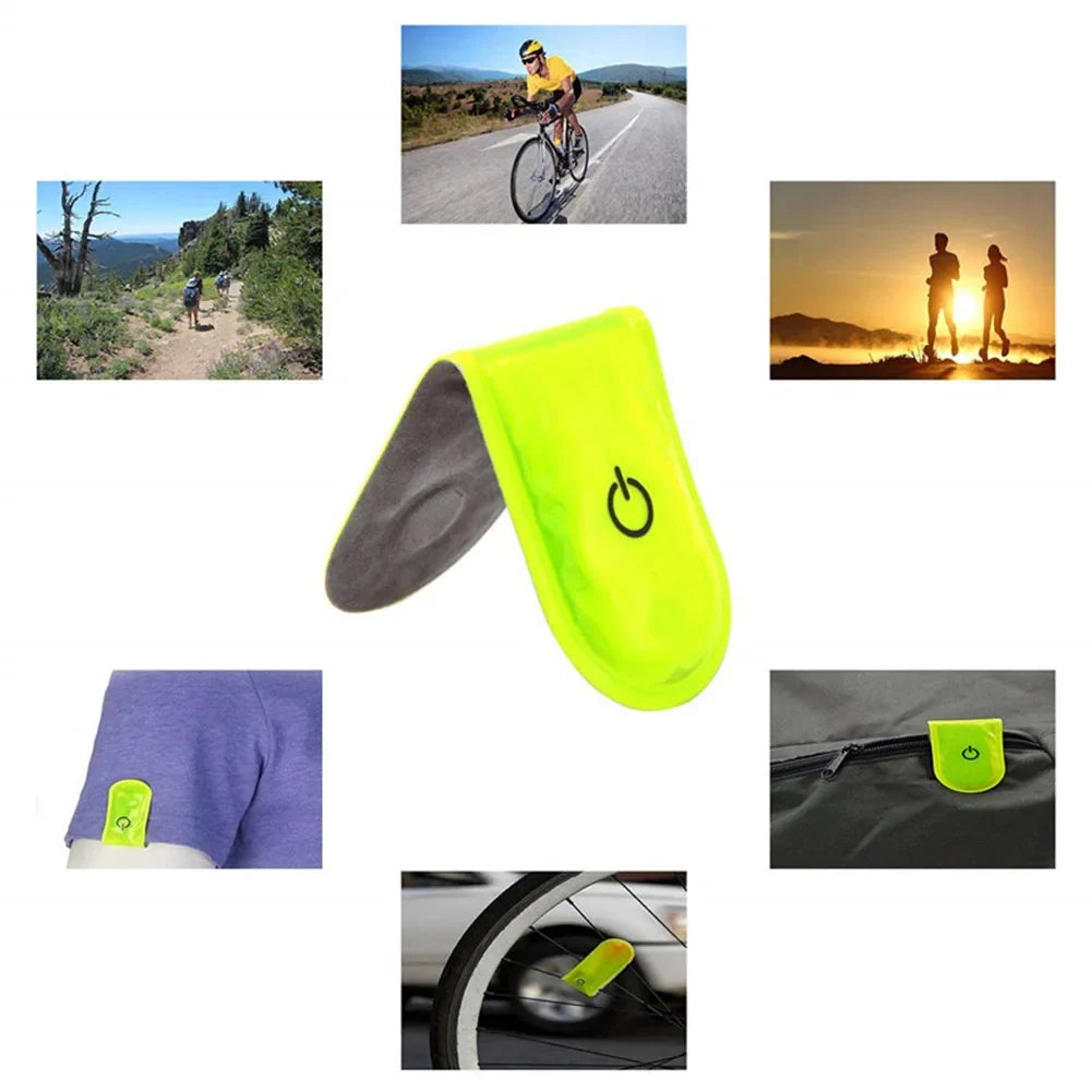 Safety Reflective LED Light Magnetic Clip