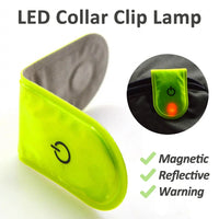 Safety Reflective LED Light Magnetic Clip