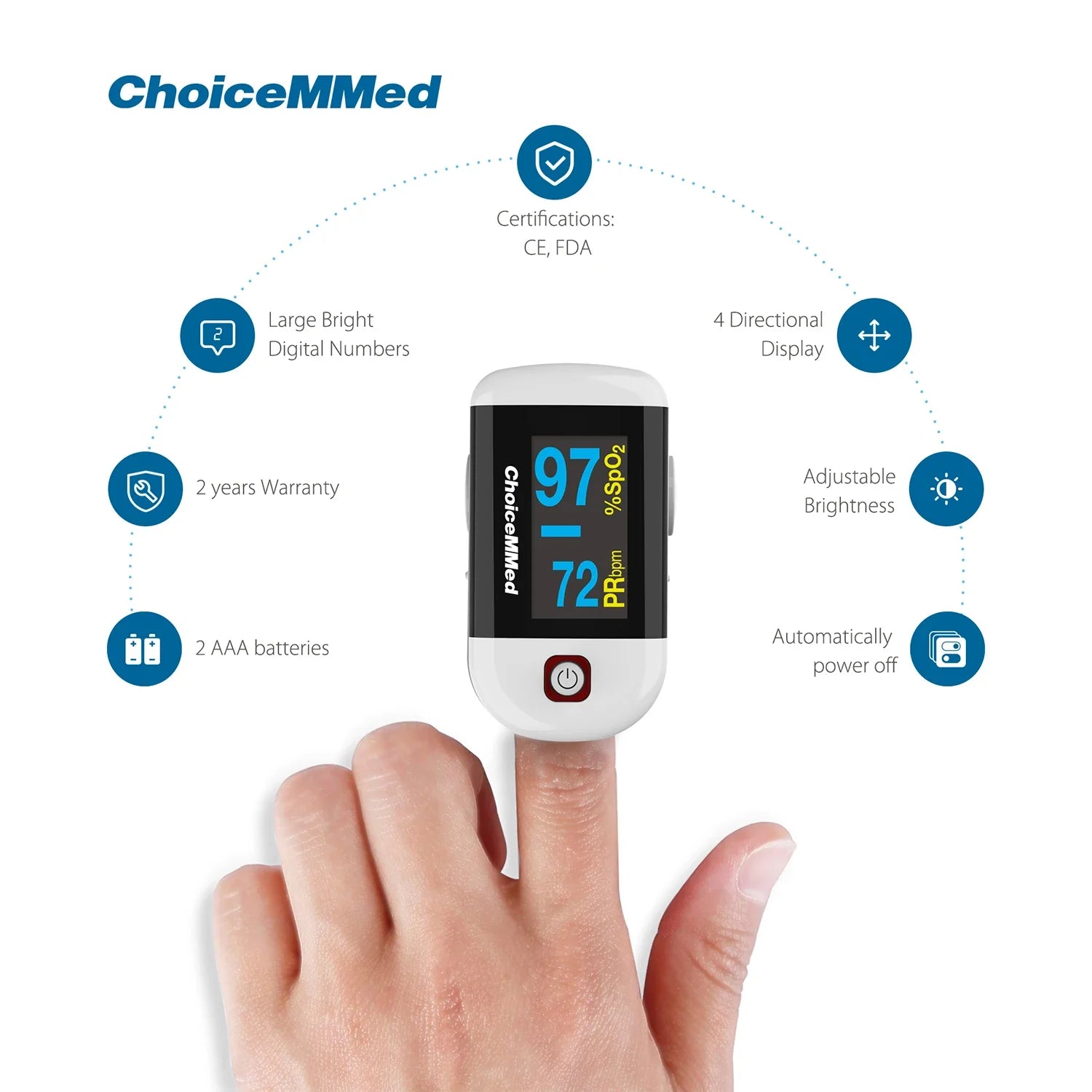 ChoiceMMed Finger Pulse Oximeter