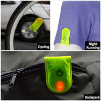 Safety Reflective LED Light Magnetic Clip