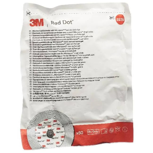 3M Red Dot Adult Micropore Box/50 - (for LP1000, LP12, LP15 & LP20E)